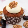Date and Walnut cupcake